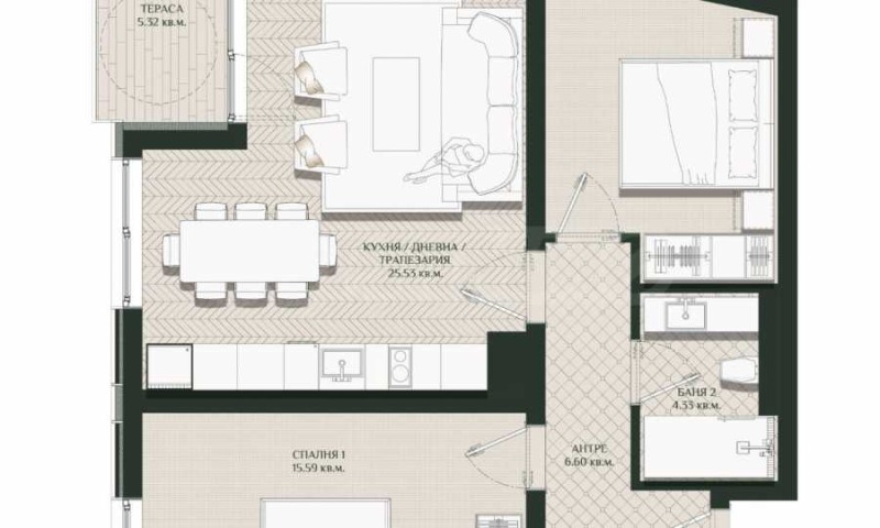 Продава 3-СТАЕН, гр. Бургас, Изгрев, снимка 2 - Апартаменти - 52201668