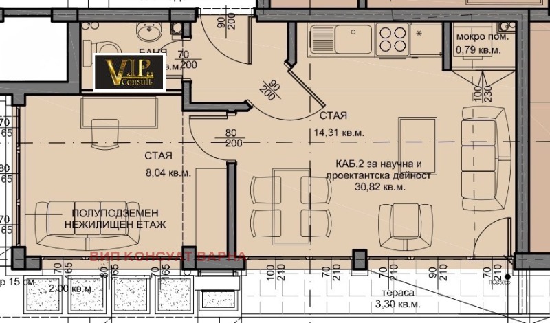 Продава  Офис град Варна , Център , 39 кв.м | 77308299