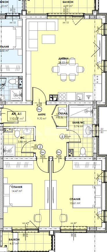 Til salg  2 soveværelser Plovdiv , Ostromila , 123 kvm | 43123528 - billede [2]