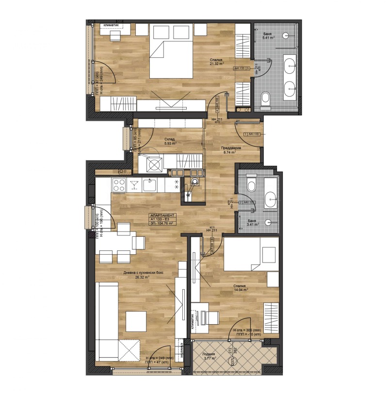 For Sale  2 bedroom Sofia , Boyana , 135 sq.m | 53935820 - image [2]
