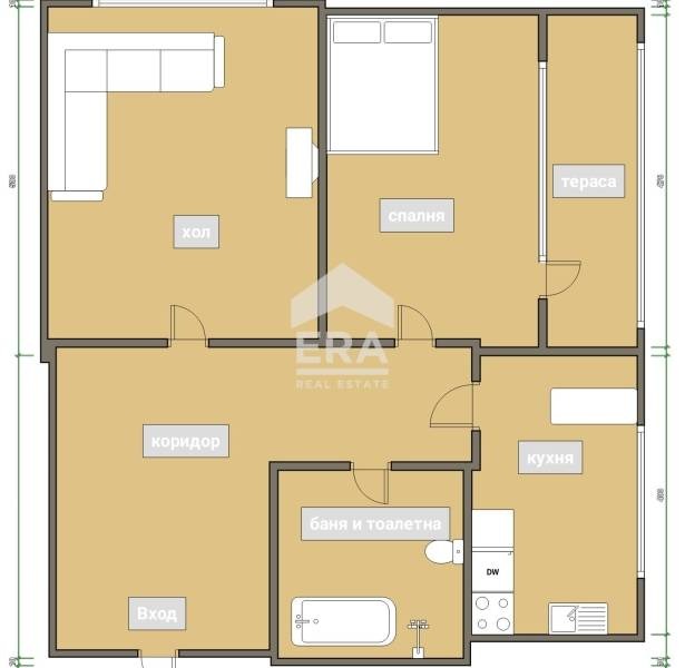 Продава 2-СТАЕН, с. Айдемир, област Силистра, снимка 6 - Апартаменти - 53377952