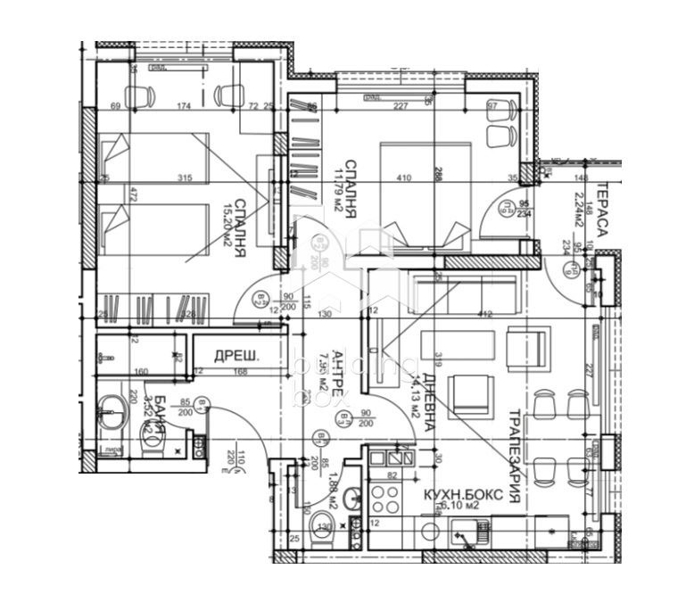 Продается  2 спальни София , Овча купел , 89 кв.м | 32205391 - изображение [3]