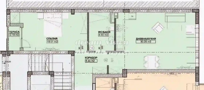 Till salu  1 sovrum Sofia , Dianabad , 90 kvm | 48705612 - bild [12]