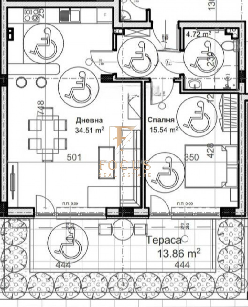 Na prodej  1 ložnice Plovdiv , Christo Smirnenski , 88 m2 | 55627696 - obraz [2]