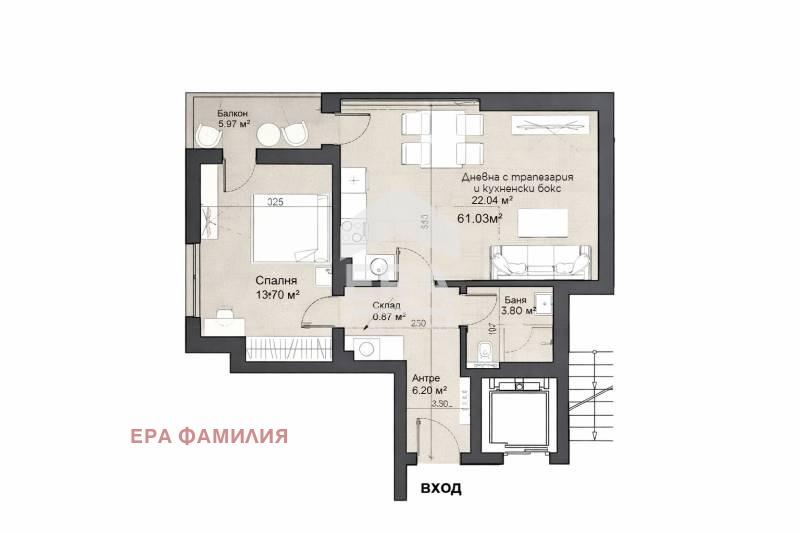Продава 2-СТАЕН, гр. София, Люлин 6, снимка 7 - Апартаменти - 54735492