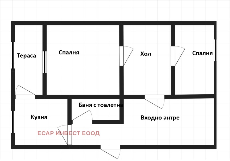 Продава 3-СТАЕН, гр. София, Център, снимка 1 - Aпартаменти - 48402640