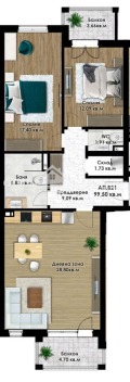 Продава 3-СТАЕН, град Пловдив, Коматево • 108060 € / 211346.99 лв. • 21949773 8