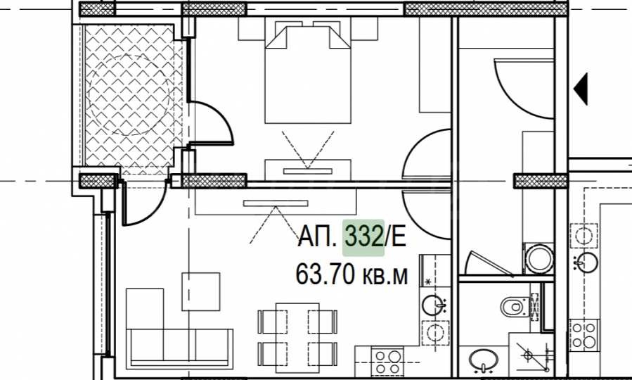 Продава 2-СТАЕН, гр. София, Обеля, снимка 2 - Апартаменти - 54332655