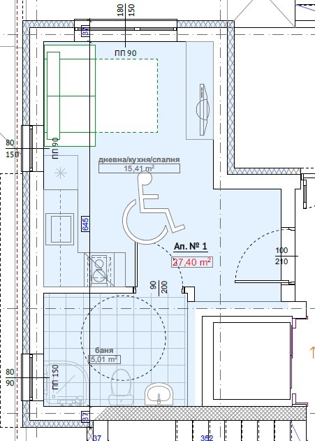 Продава  1-стаен област Бургас , гр. Приморско , 35 кв.м | 82409969 - изображение [5]