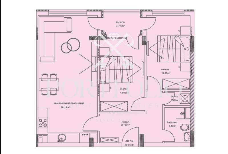 À vendre  2 chambres Bourgas , Meden roudnik - zona A , 89 m² | 46933932 - image [2]