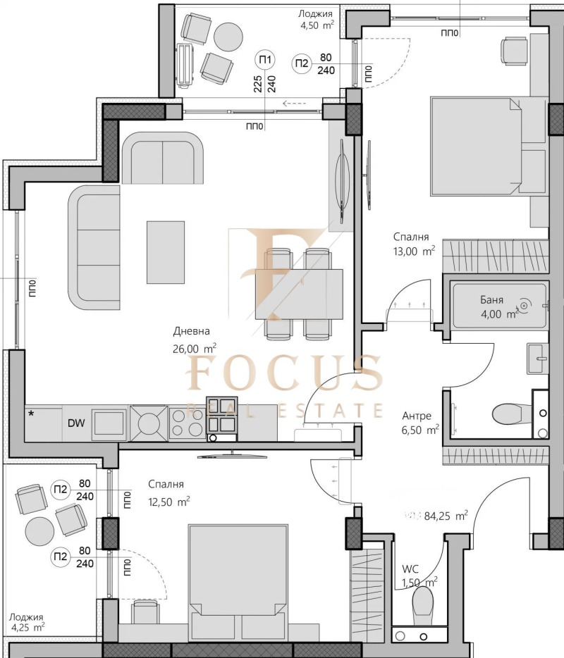 For Sale  2 bedroom Plovdiv , Hristo Smirnenski , 100 sq.m | 97212369 - image [3]