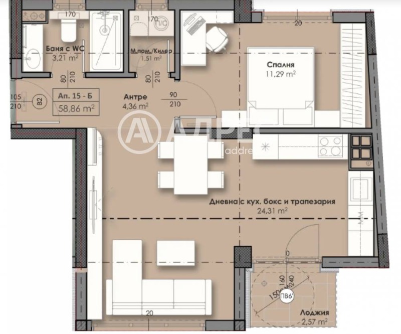 Продава 2-СТАЕН, гр. София, Връбница 2, снимка 3 - Aпартаменти - 48139044