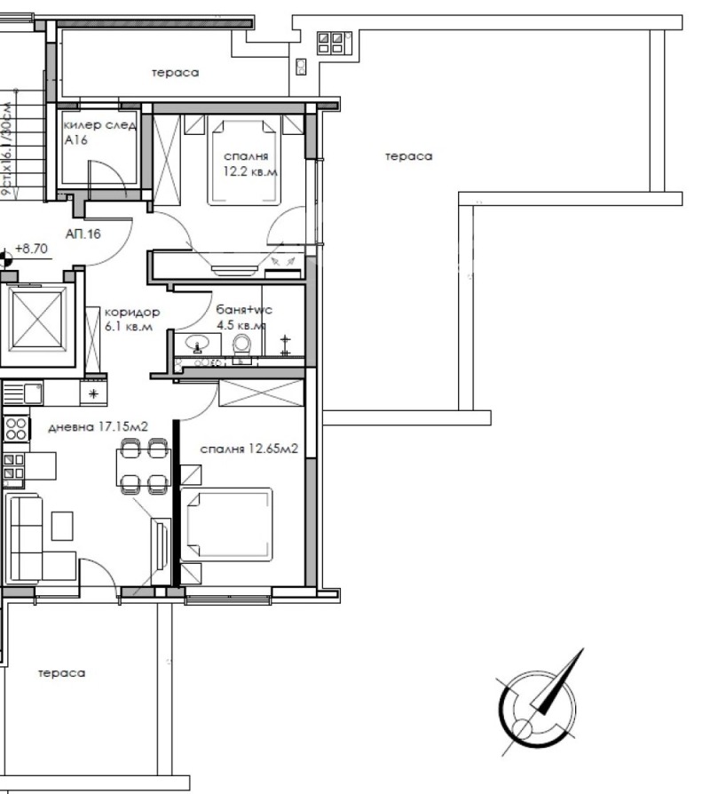 Продава  3-стаен град София , Обеля , 76 кв.м | 56905925 - изображение [4]