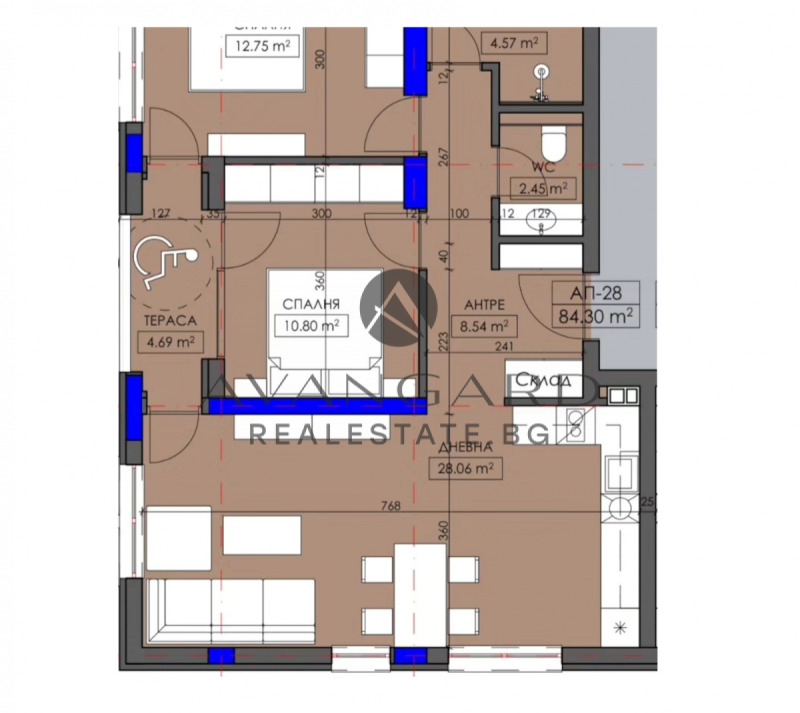 En venta  2 dormitorios Plovdiv , Jristo Smirnenski , 100 metros cuadrados | 35107399 - imagen [12]