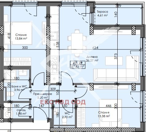 Zu verkaufen  2 Schlafzimmer Plowdiw , Trakija , 108 qm | 15113849