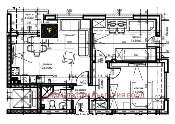 Til salgs  2 soverom Plovdiv , Belomorski , 89 kvm | 64094008 - bilde [2]