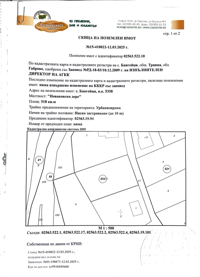 Продава ПАРЦЕЛ, гр. Трявна, област Габрово, снимка 1 - Парцели - 49493717