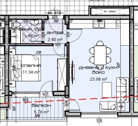 1 bedroom Tsveten kvartal, Varna 1