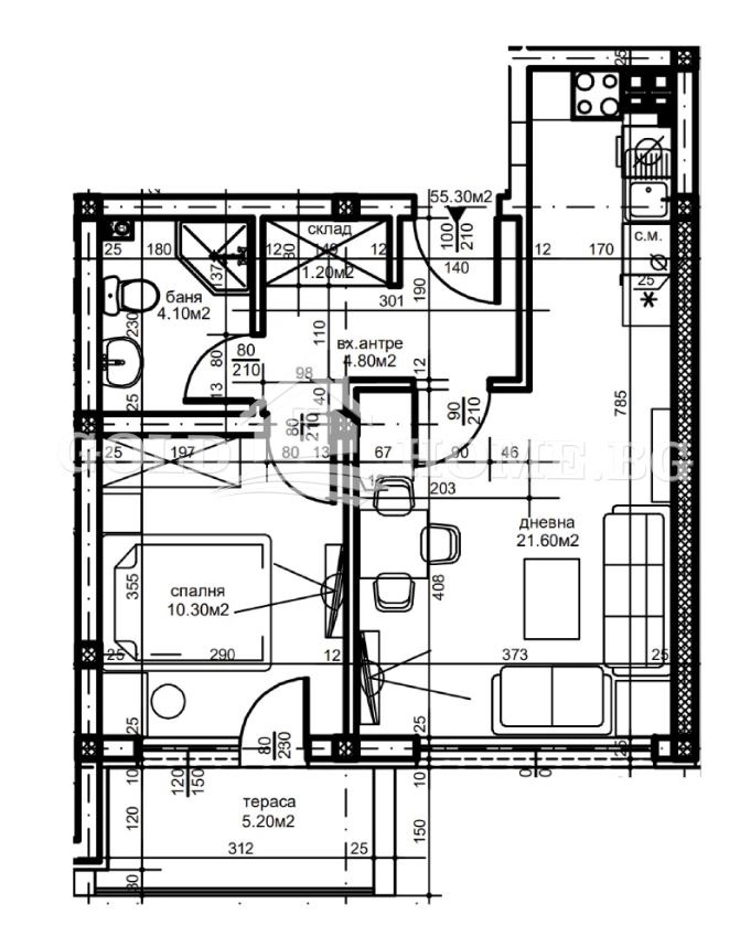 Продава 2-СТАЕН, гр. Пловдив, Остромила, снимка 2 - Апартаменти - 54290347