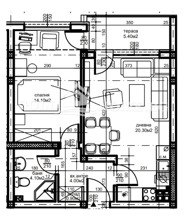 Продава 2-СТАЕН, гр. Пловдив, Остромила, снимка 3 - Апартаменти - 54290347