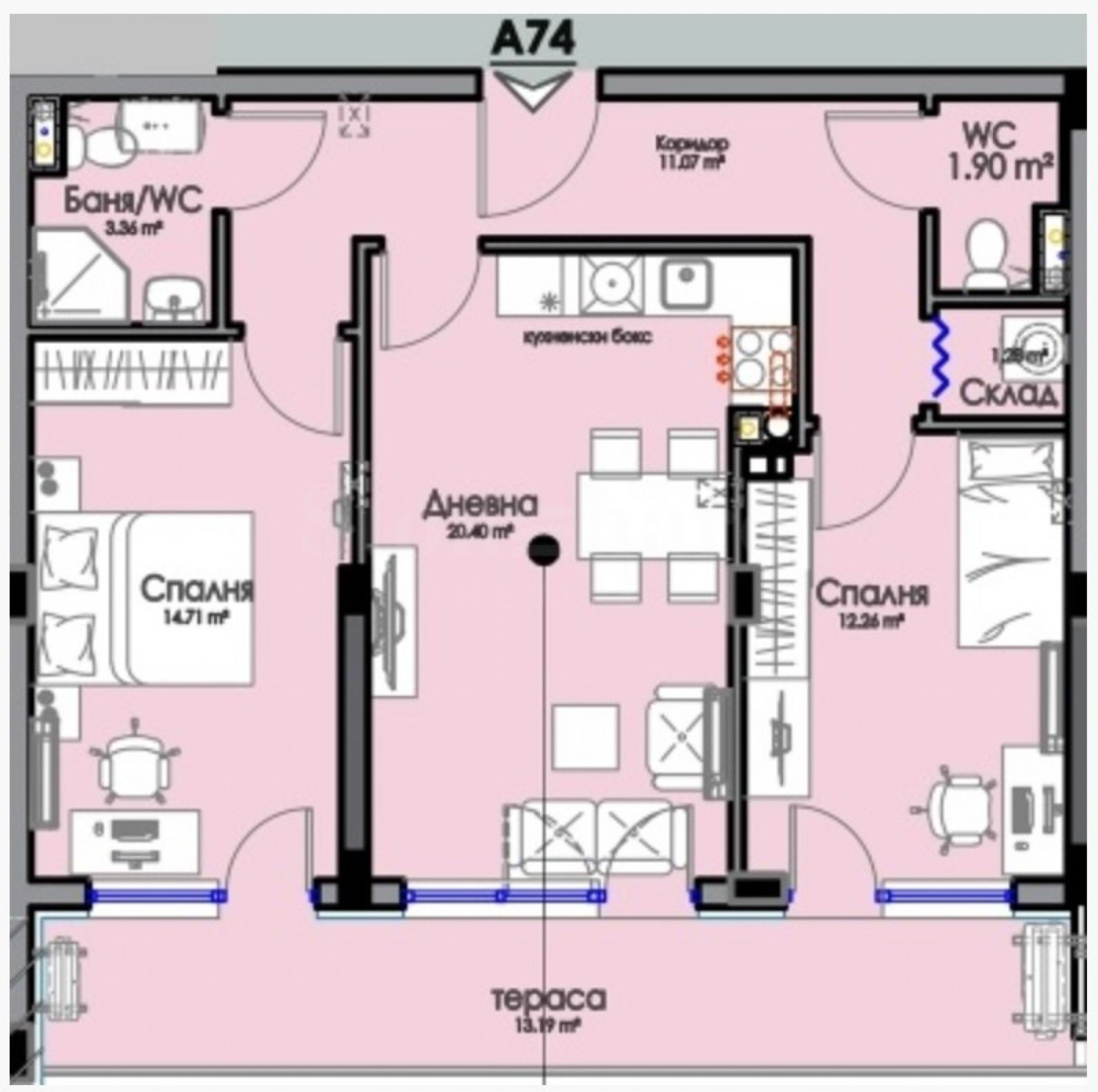 Продава 3-СТАЕН, гр. Бургас, Изгрев, снимка 2 - Апартаменти - 51592134