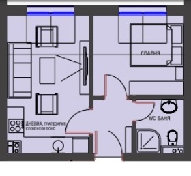 Zu verkaufen  1 Schlafzimmer Burgas , Bratja Miladinowi , 52 qm | 19930924