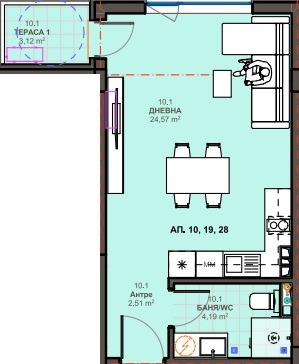 Продава 1-СТАЕН, гр. Поморие, област Бургас, снимка 2 - Апартаменти - 54164268