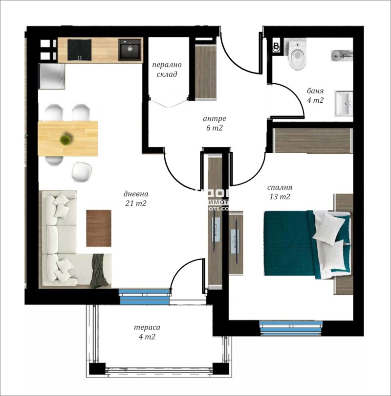 Продава 2-СТАЕН, гр. Пловдив, Въстанически, снимка 2 - Aпартаменти - 49281404