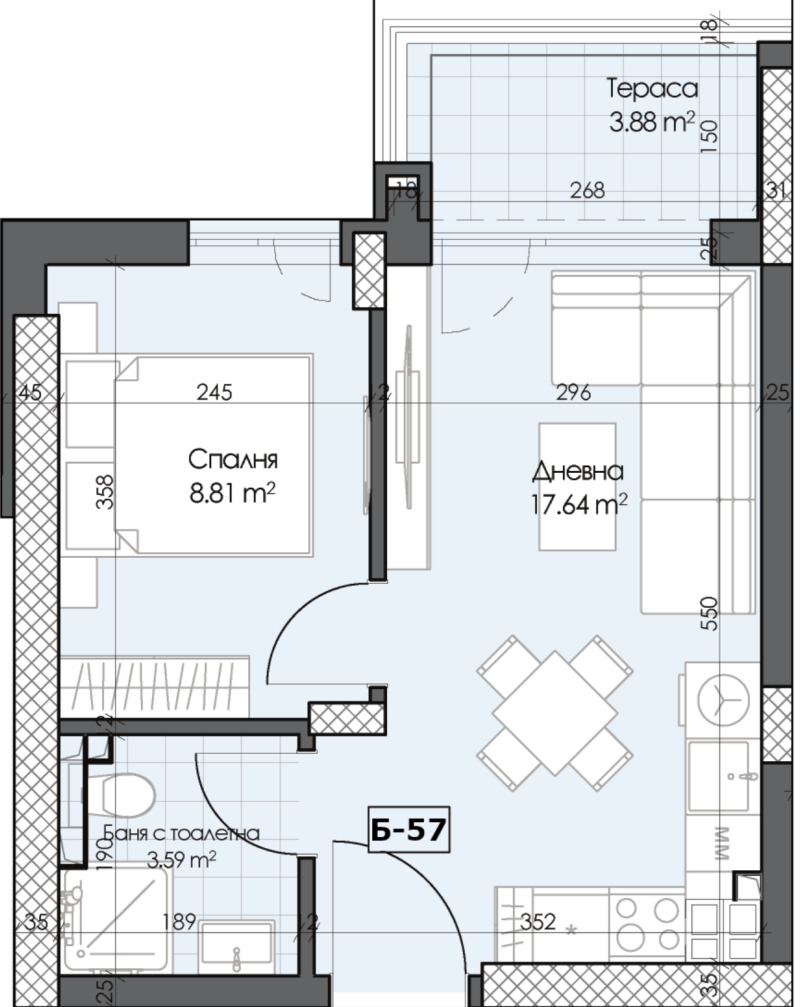 Продава  2-стаен град Пловдив , Кършияка , 50 кв.м | 78986373 - изображение [2]