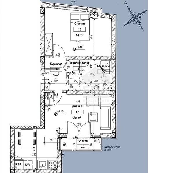 Satılık  1 yatak odası Varna , Grand Mol , 68 metrekare | 78922000 - görüntü [3]