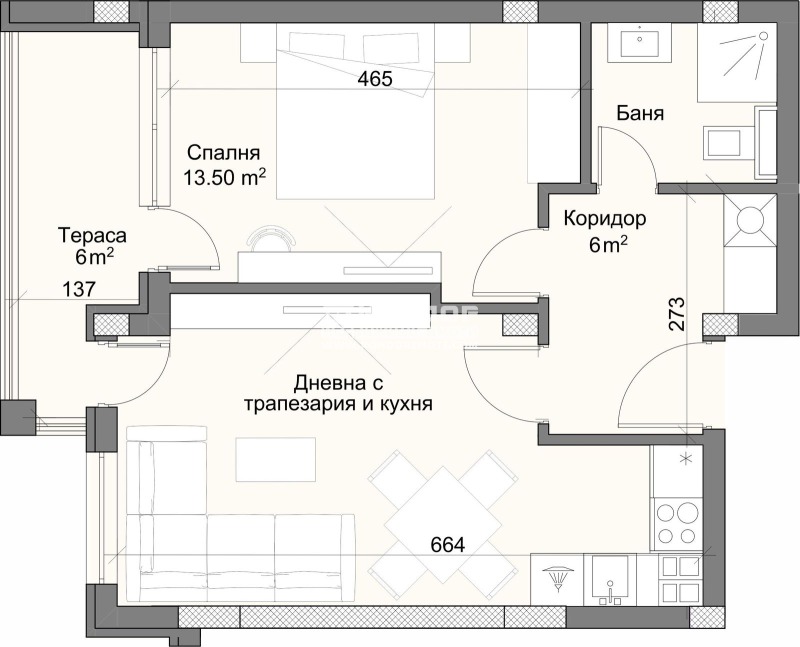 Til salg  1 soveværelse Plovdiv , Karshiyaka , 69 kvm | 21438576 - billede [7]