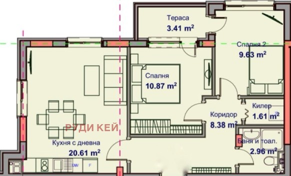 In vendita  2 camere da letto Varna , Vazragdane 1 , 82 mq | 39371440 - Immagine [2]