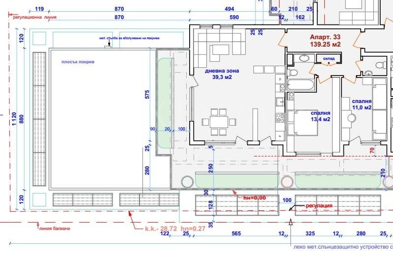 Myytävänä  3 makuuhuonetta Burgas , Tsentar , 235 neliömetriä | 14488302 - kuva [2]