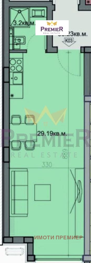 На продаж  Студія Варна , Бриз , 43 кв.м | 67341773 - зображення [3]