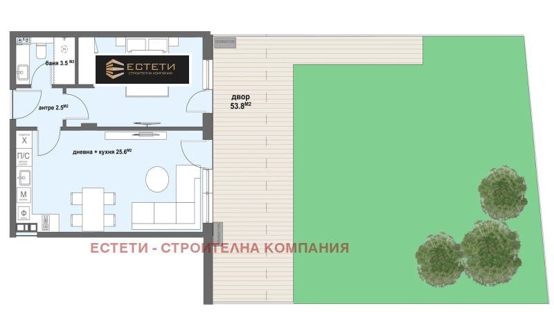 Myytävänä  1 makuuhuone Stara Zagora , Tsentar , 64 neliömetriä | 47054458