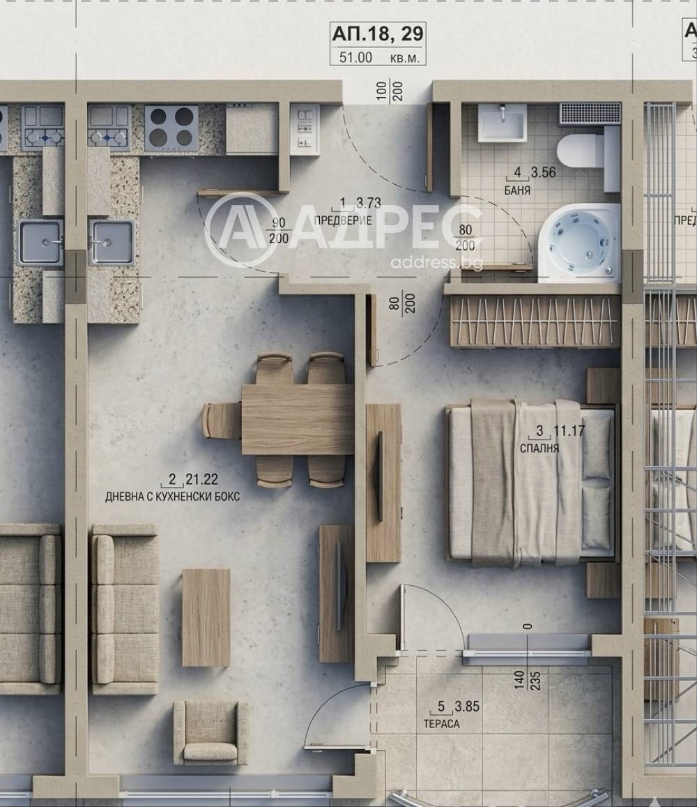 Продава 2-СТАЕН, гр. София, Малинова долина, снимка 2 - Апартаменти - 54062665