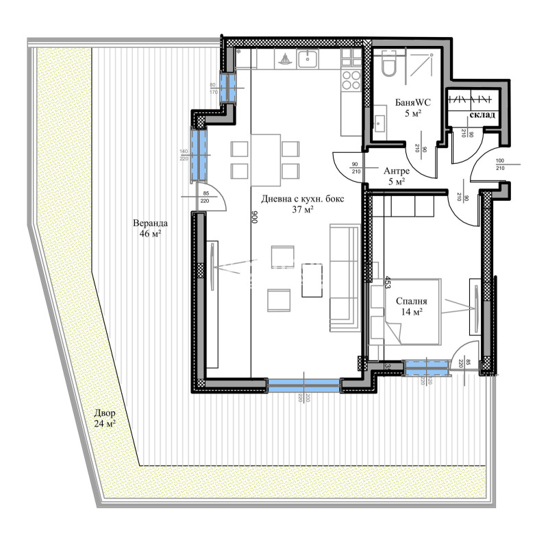 Продава  2-стаен град Пловдив , Въстанически , 160 кв.м | 33734260 - изображение [2]