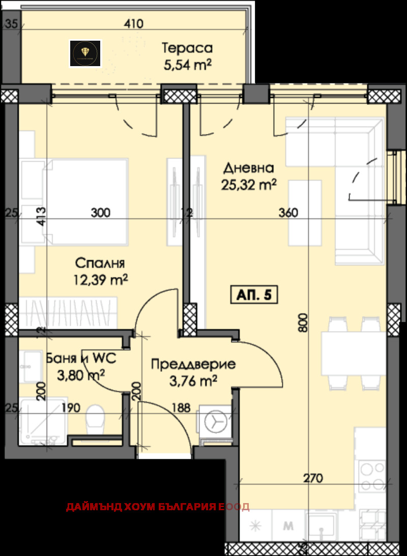 En venta  1 dormitorio Plovdiv , Trakiya , 73 metros cuadrados | 68793822 - imagen [2]