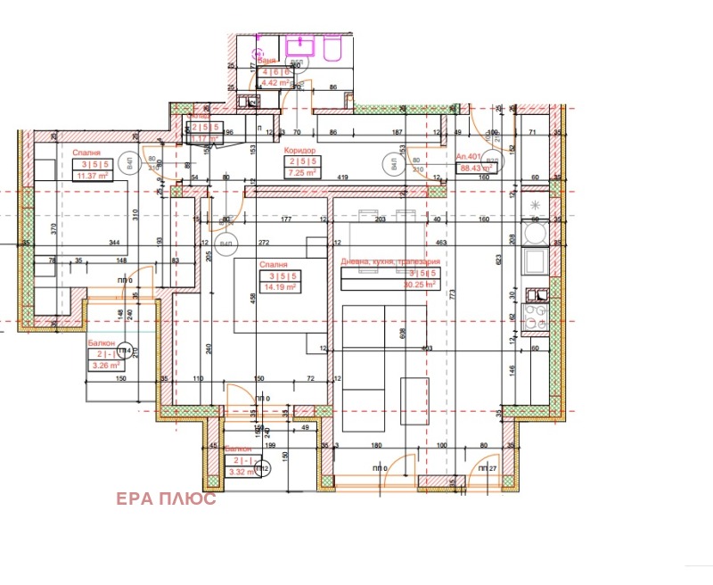 Zu verkaufen  2 Schlafzimmer Sofia , Nadeschda 2 , 112 qm | 74016358 - Bild [2]