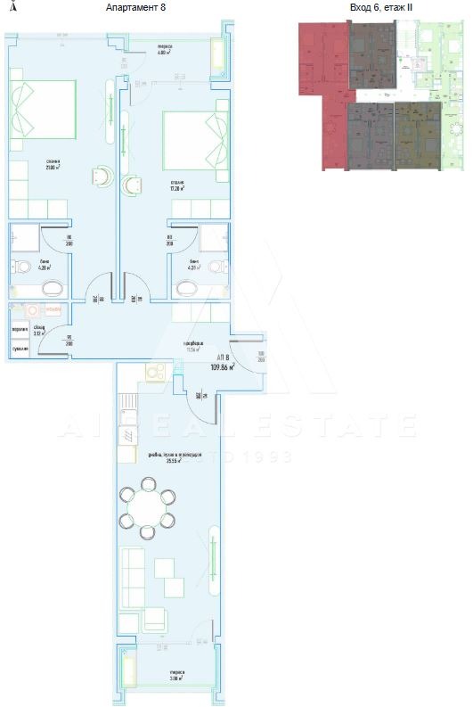 Продава 3-СТАЕН, гр. София, Малинова долина, снимка 4 - Апартаменти - 55523759