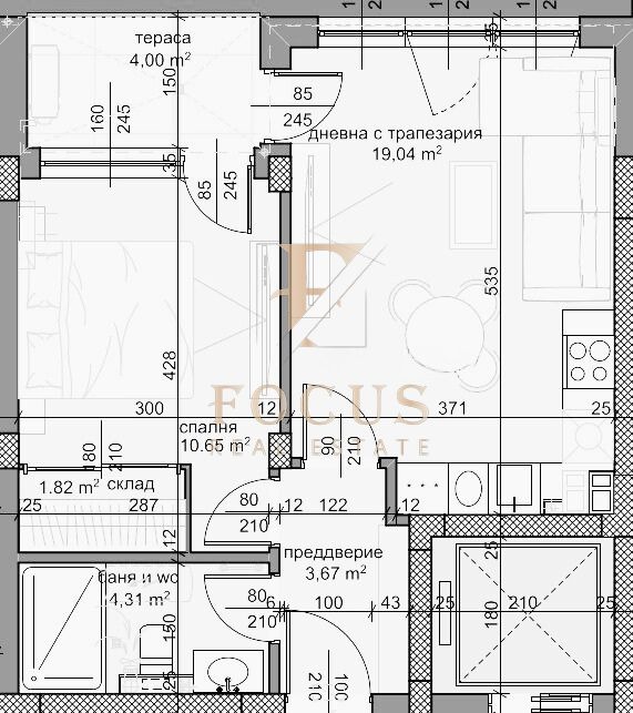 Продается  1 спальня Пловдив , Тракия , 61 кв.м | 83076947 - изображение [2]