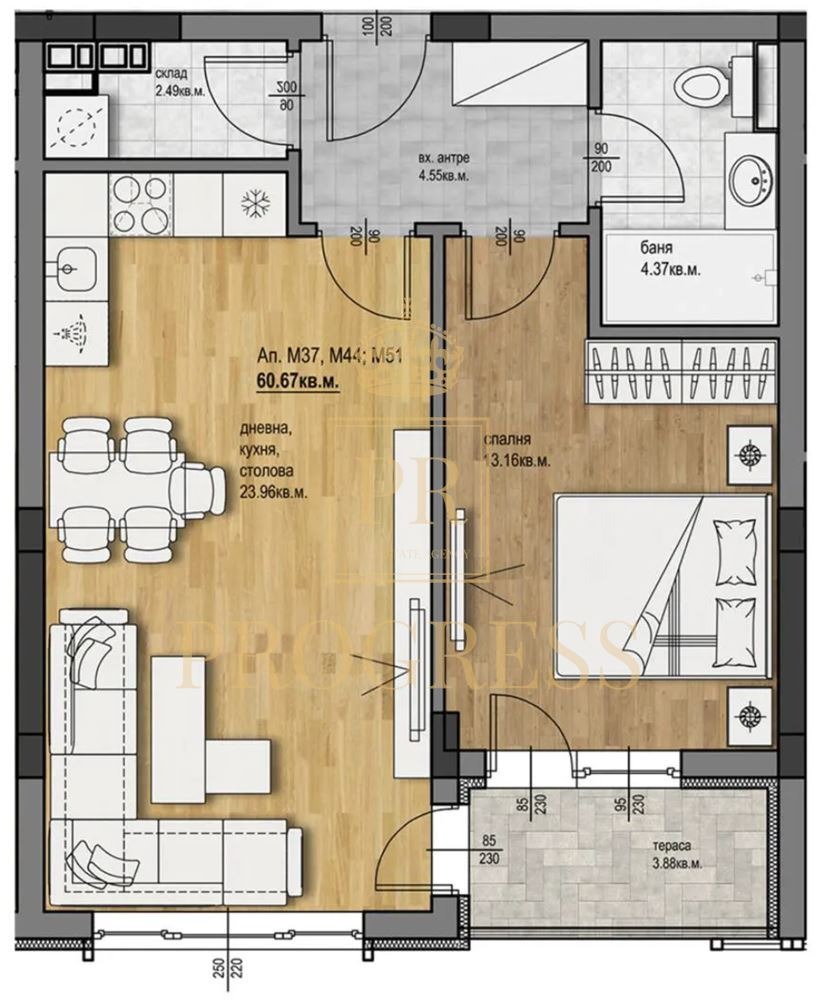 Продава 2-СТАЕН, гр. Пловдив, Западен, снимка 4 - Апартаменти - 55351430