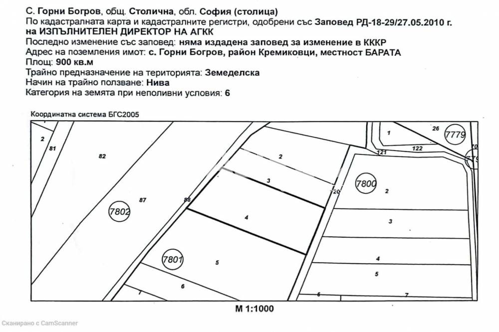 Продава ПАРЦЕЛ, гр. София, с. Горни Богров