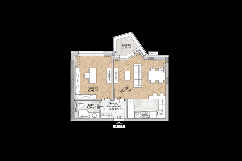 Na prodej  1 ložnice Sofia , Ljulin 8 , 62 m2 | 64509476 - obraz [2]