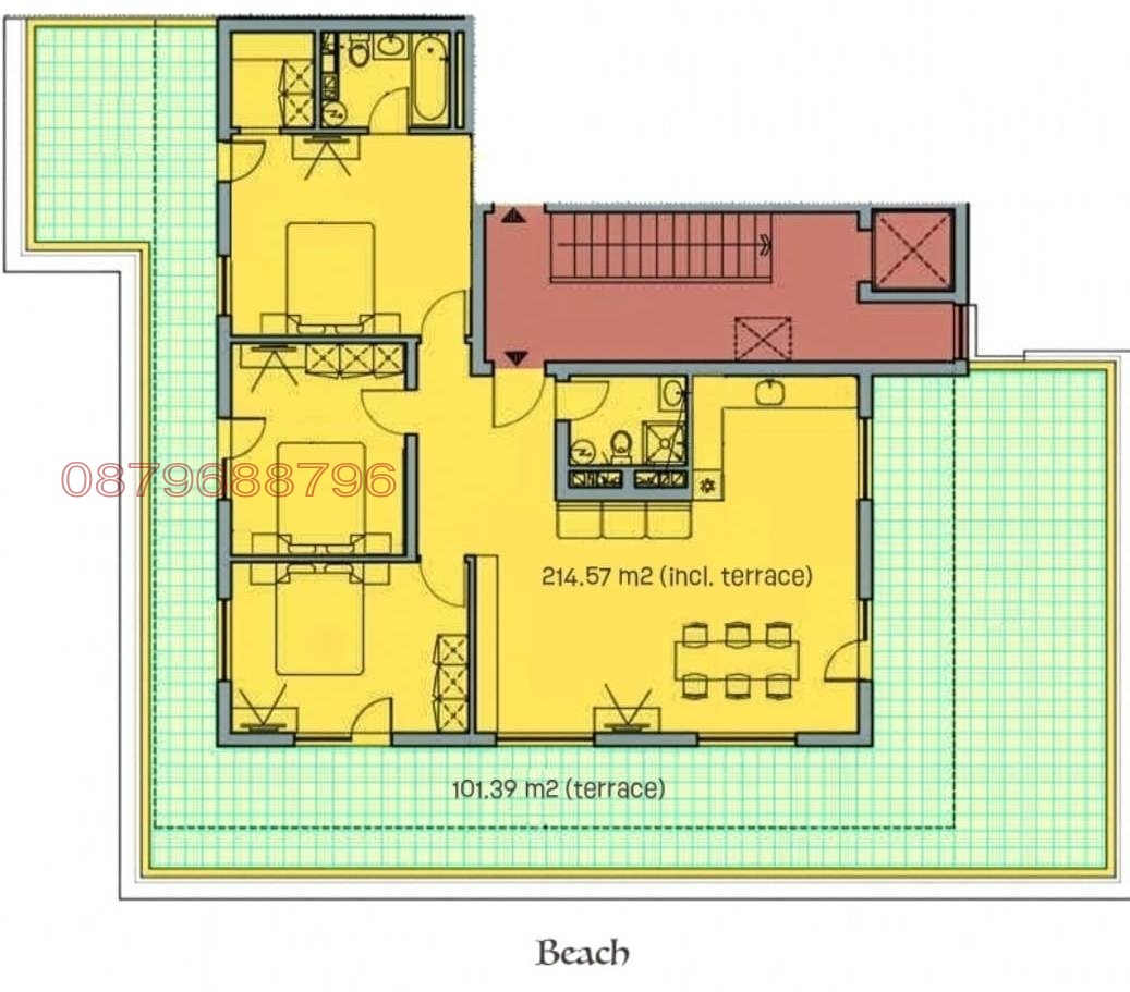 Продава 4-СТАЕН, гр. Свети Влас, област Бургас, снимка 5 - Апартаменти - 54500060