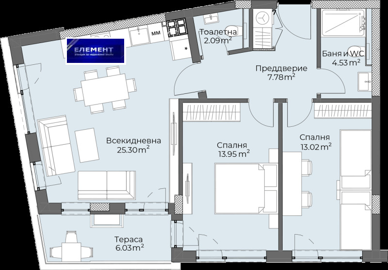 Продава 3-СТАЕН, гр. Пловдив, Христо Смирненски, снимка 9 - Aпартаменти - 48370022