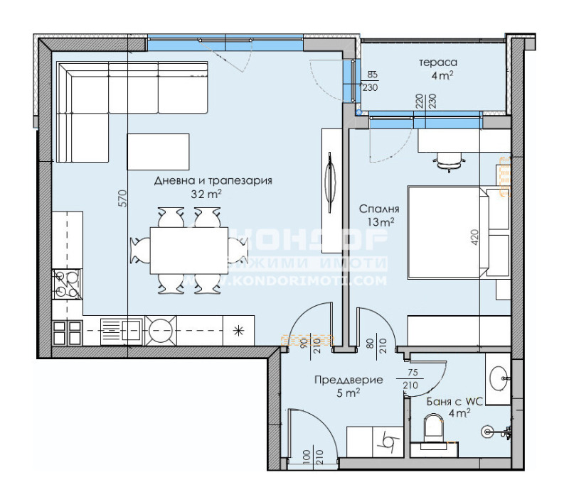 Продава  2-стаен град Пловдив , Кършияка , 81 кв.м | 63521335 - изображение [5]