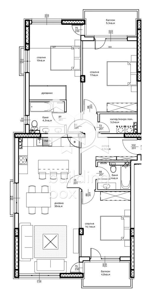 Продава 4-СТАЕН, гр. Пловдив, Остромила, снимка 8 - Апартаменти - 53659144