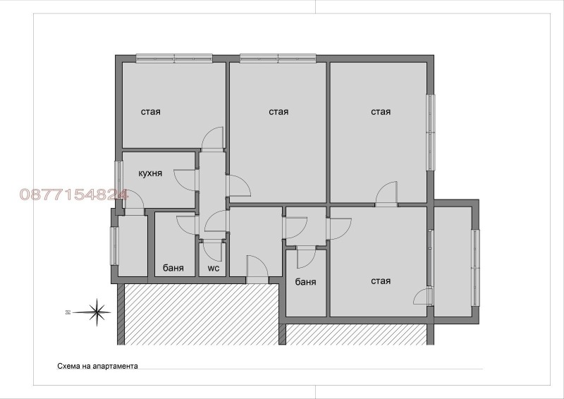 Продава МНОГОСТАЕН, гр. Свищов, област Велико Търново, снимка 5 - Апартаменти - 52958435