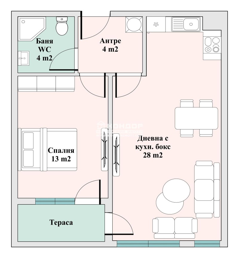 Satılık  1 yatak odası Plovdiv , Trakiya , 72 metrekare | 51994387 - görüntü [5]